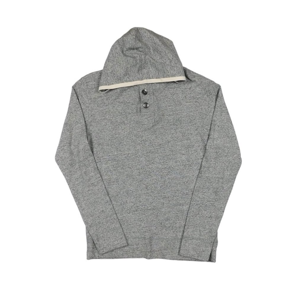 JCrew Crewcuts Hooded Long Sleeve Henley Boys Size 14